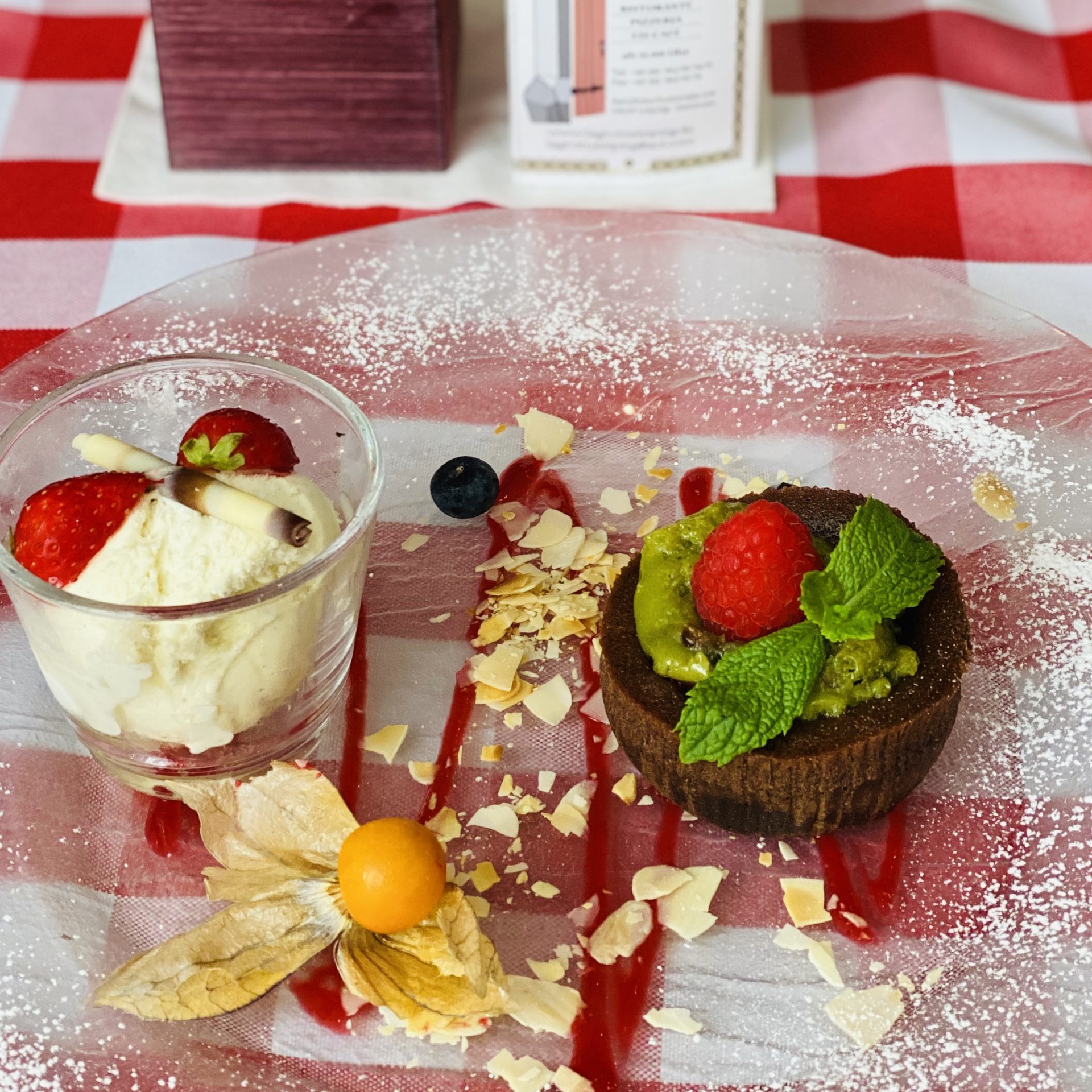 Leckere hausgemachte Desserts